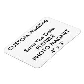 Custom Wedding Save the Date Foto Kühlschrankmagne Magnet (Linke Seite)