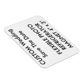 Custom Wedding Save the Date Foto Kühlschrankmagne Magnet (Rechte Seite)