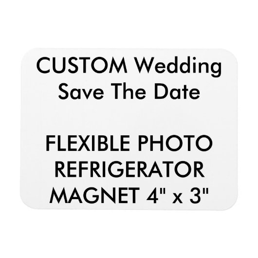 Custom Wedding Save the Date Foto Kühlschrankmagne Magnet (Horizontal)