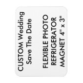 Custom Wedding Save the Date Foto Kühlschrankmagne Magnet (Vertikal)