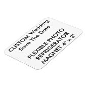 Custom Wedding Save the Date Foto Kühlschrankmagne Magnet (Linke Seite)
