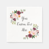 Custom Wedding Serviettes Personalisierter Empfang Serviette (Vorderseite)