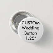 Custom Wedding Small 1.25" Round Button Button (Vorne & Hinten)