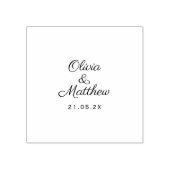Custom Wedding Stamp- Elegant Personalised Design  Gummistempel (Prägung)