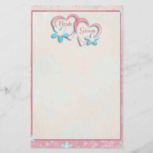 Custom Wedding Stationery Briefpapier (Vorderseite)