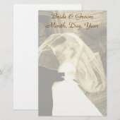 Custom Wedding Stationery Briefpapier (Vorne/Hinten)
