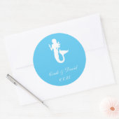 Custom Wedding Sticker Mermaid (Umschlag)