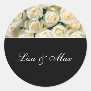 Custom Wedding Sticker Rose
