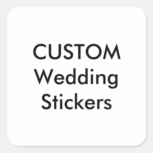 Custom Wedding Stickers 1.5" SQUARE GLOSSY, 20 pk. (Vorderseite)