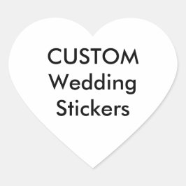 Custom Wedding Stickers HEART MATTE (20 k.)