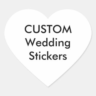 Custom Wedding Stickers HERZ GLOSSY (20 pk.)