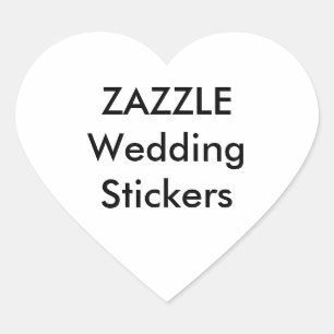 Custom Wedding Stickers HERZ GLOSSY (20 pk.)