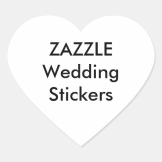 Custom Wedding Stickers HERZ GLOSSY (20 pk.)