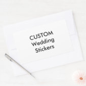 Custom Wedding Stickers RECTANGLE GLOSSY (4 Stk.) (Umschlag)