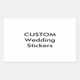 Custom Wedding Stickers RECTANGLE GLOSSY (4 Stk.)