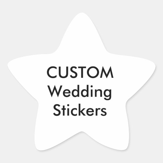 Custom Wedding Stickers STAR MATTE (20 pk.) (Vorderseite)