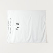 Custom Wedding Sweetheart Table Runner Decor Sign Wandteppich (Vorderseite (Horizontal))