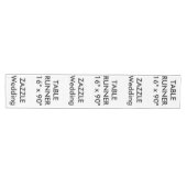 Custom Wedding Table Runner 16" x 90" Mittelgroßer Tischläufer (Horizontal)