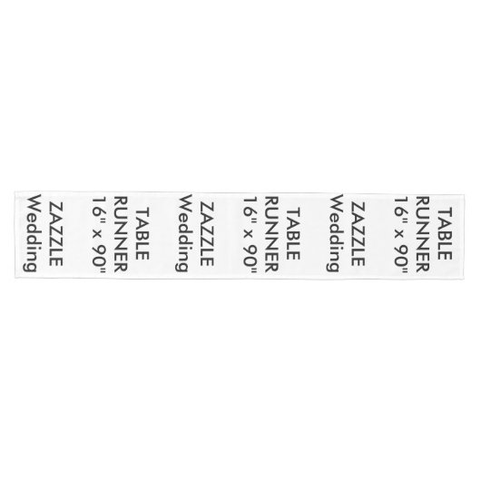 Custom Wedding Table Runner 16" x 90" Mittelgroßer Tischläufer (Horizontal)