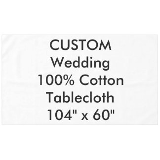 Custom Wedding Tablecloth 104" x 60" Tischdecke