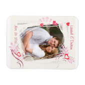 Custom Wedding / Valentine's Day Foto Magnet (Horizontal)