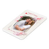 Custom Wedding / Valentine's Day Foto Magnet (Linke Seite)