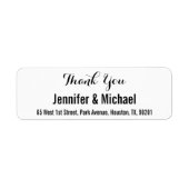 Custom Wedding Vielen Dank, dass Sie das Adresseti (Vorne)