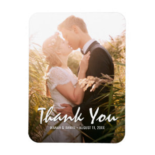 Custom Wedding Vielen Dank Foto Kühlschrankmagnet Magnet