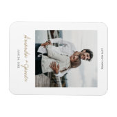 Custom Wedding Vielen Dank Foto Magnet (Horizontal)