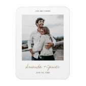 Custom Wedding Vielen Dank Foto Magnet (Vertikal)