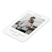 Custom Wedding Vielen Dank Foto Magnet (Linke Seite)