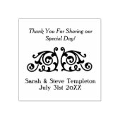 Custom Wedding Vielen Dank Gummistempel (Prägung)