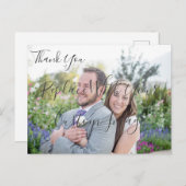 Custom Wedding Vielen Dank Postcard Postkarte (Vorne/Hinten)