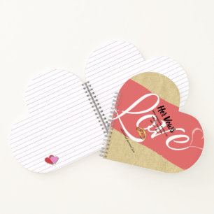 Custom Wedding Vow Books Rustic   HER VOWS Journal Notizblock