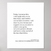 Custom Wedding Vow Poster (Vorne)