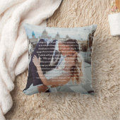 Custom Wedding Vows Couple Foto Kissen (Decke)