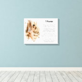 Custom Wedding Vows Renewal Geschenk mit Foto Leinwanddruck (Insitu (Holzboden))