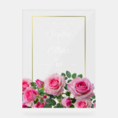 Custom Wedding Welcome Acrylic-Zeichen Acrylschild (Vorderseite)