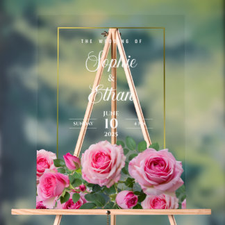 Custom Wedding Welcome Acrylic-Zeichen Acrylschild