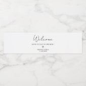 Custom Wedding Welcome Birthday Engagement Party Wasserflaschenetikett (Einzelnes Label)