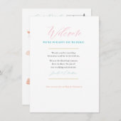 Custom Wedding Welcome Map Card: Für Jennifer Begleitkarte (Vorne/Hinten)