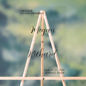 Custom Wedding Welcome Modern Wedding Eintritt Acrylschild (Neutral)