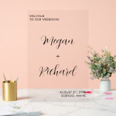 Custom Wedding Welcome Modern Wedding Eintritt Acrylschild (Hochzeit)