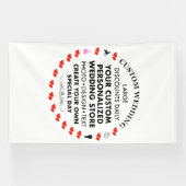 Custom Wedding Welcome Sign 10' x 6' Vinyl Banner (Horizontal)