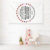 Custom Wedding Welcome Sign 10' x 6' Vinyl Banner (Insitu)