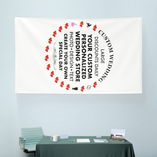 Custom Wedding Welcome Sign 10' x 6' Vinyl Banner (Messe)