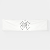 Custom Wedding Welcome Sign 10'x2.5' Vinyl Banner (Horizontal)
