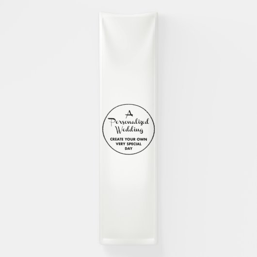 Custom Wedding Welcome Sign 10'x2.5' Vinyl Banner (Vertikal)