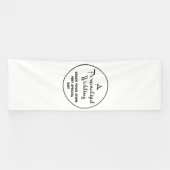 Custom Wedding Welcome Sign 12' x 4' Vinyl Banner (Horizontal)
