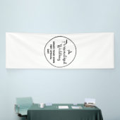 Custom Wedding Welcome Sign 12' x 4' Vinyl Banner (Messeveranstaltung)